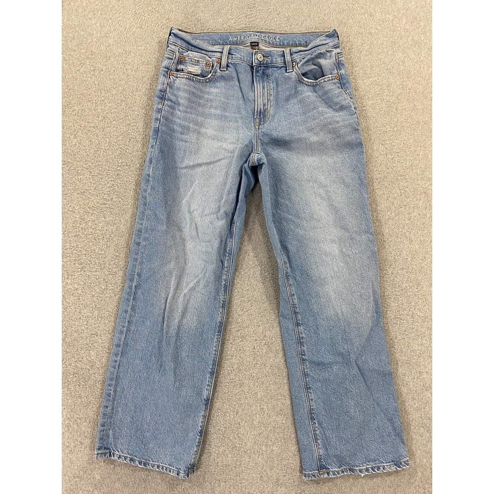 American Eagle Women's 6 Reg Stovepipe Jeans Mid Rise Straight Leg Denim 30x29